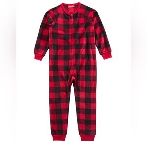 Christmas Kids  Buffalo Red and Black Plaid One pieces Size 8